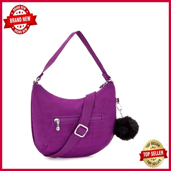 Kipling Amani GG Shoulder Bag - Lightweight Nylon Crossbody Purse - Picture 2 of 5